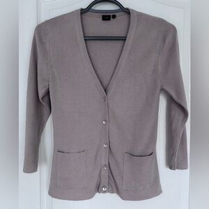 U2 Taupe Cardigan Sweater